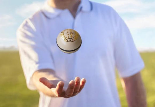 BOXCO Power Hand Stiched Four Piece Single Cricket Leather Ball for T20, One Day, and Test Matches (Power, Natural)