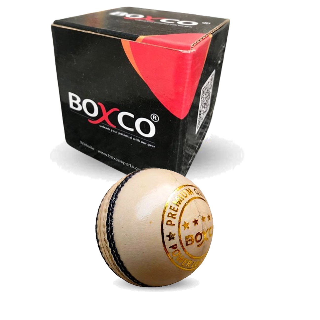 Boxco Power Hande Made Four Piece Cricket Leather Ball