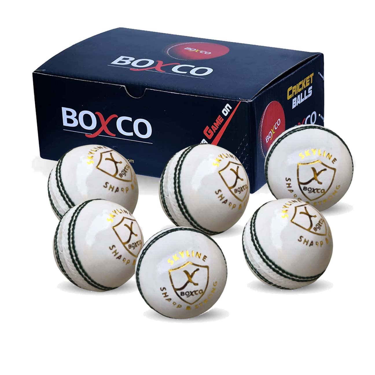 Boxco Skyline Hand Made Four Piece Cricket Leather Ball