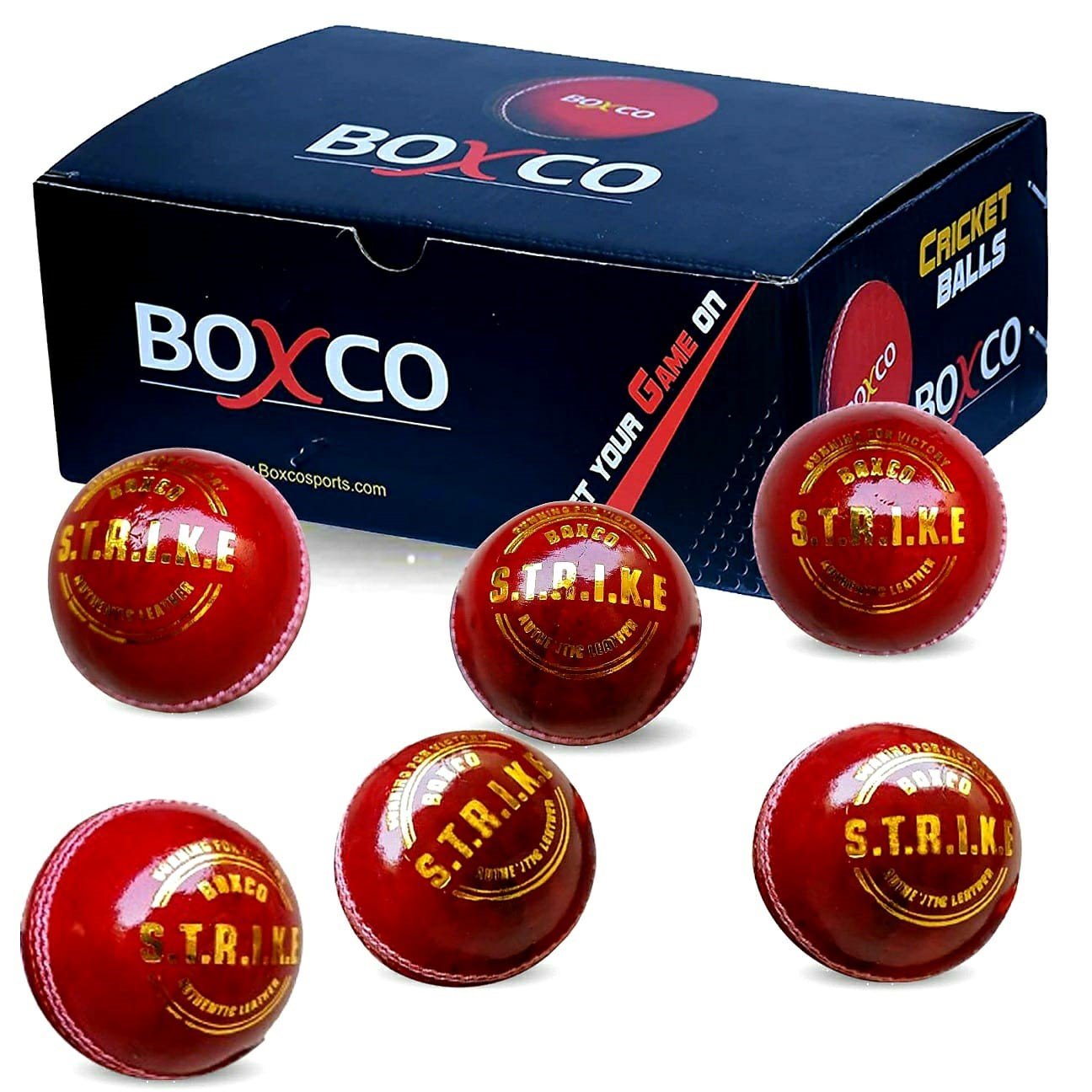 Strike Red Pack of 6 Hand Made Cricket Leather Ball