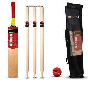 Velocity Kit 12 to 15( Bat 6no Full Size, Ball, Stump, Bails, Bag)